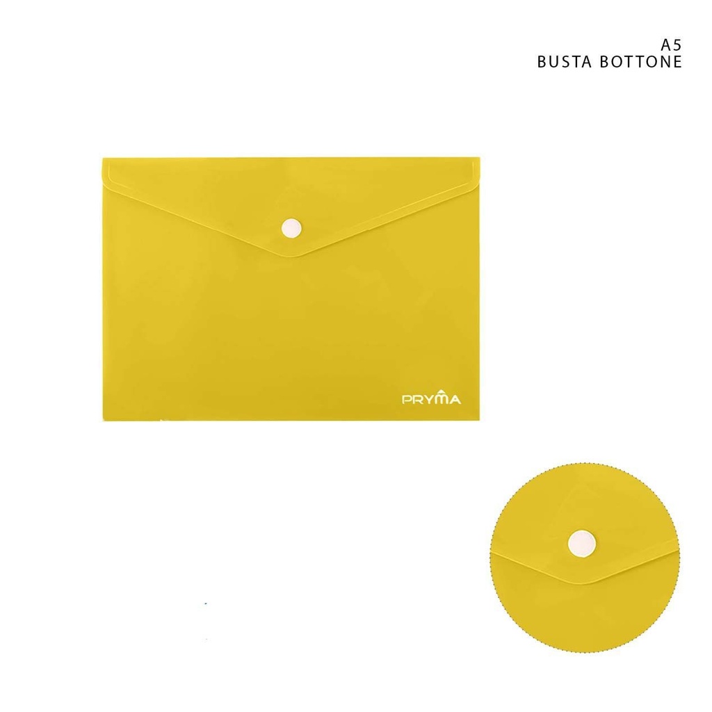 Carpeta A5 con botón amarillo - Material de papelería