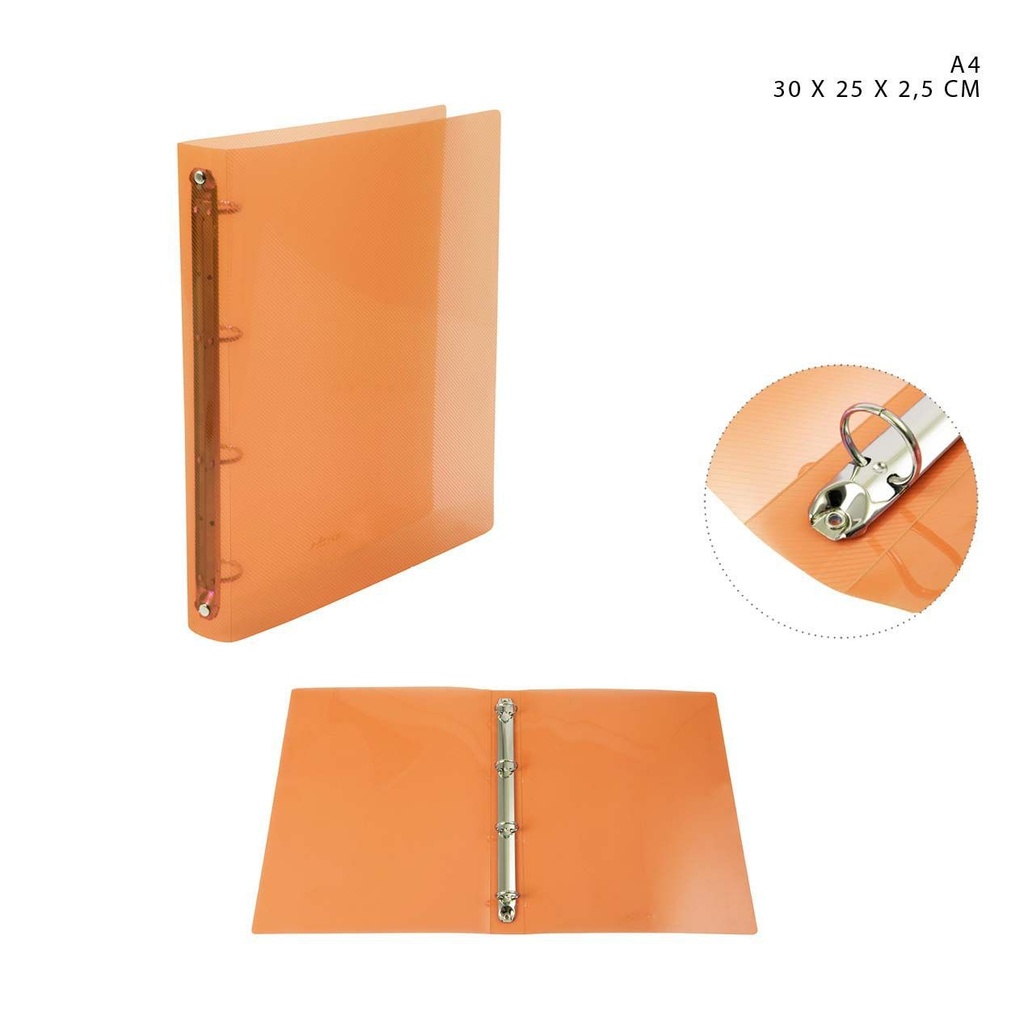 Funda A4 naranja 30x25x2.5cm - Artículos de oficina