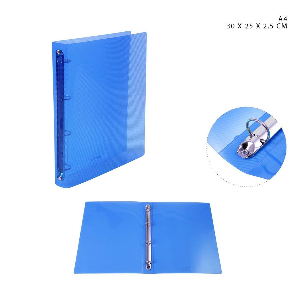 Funda A4 azul 30x25x2.5cm - Artículos de oficina
