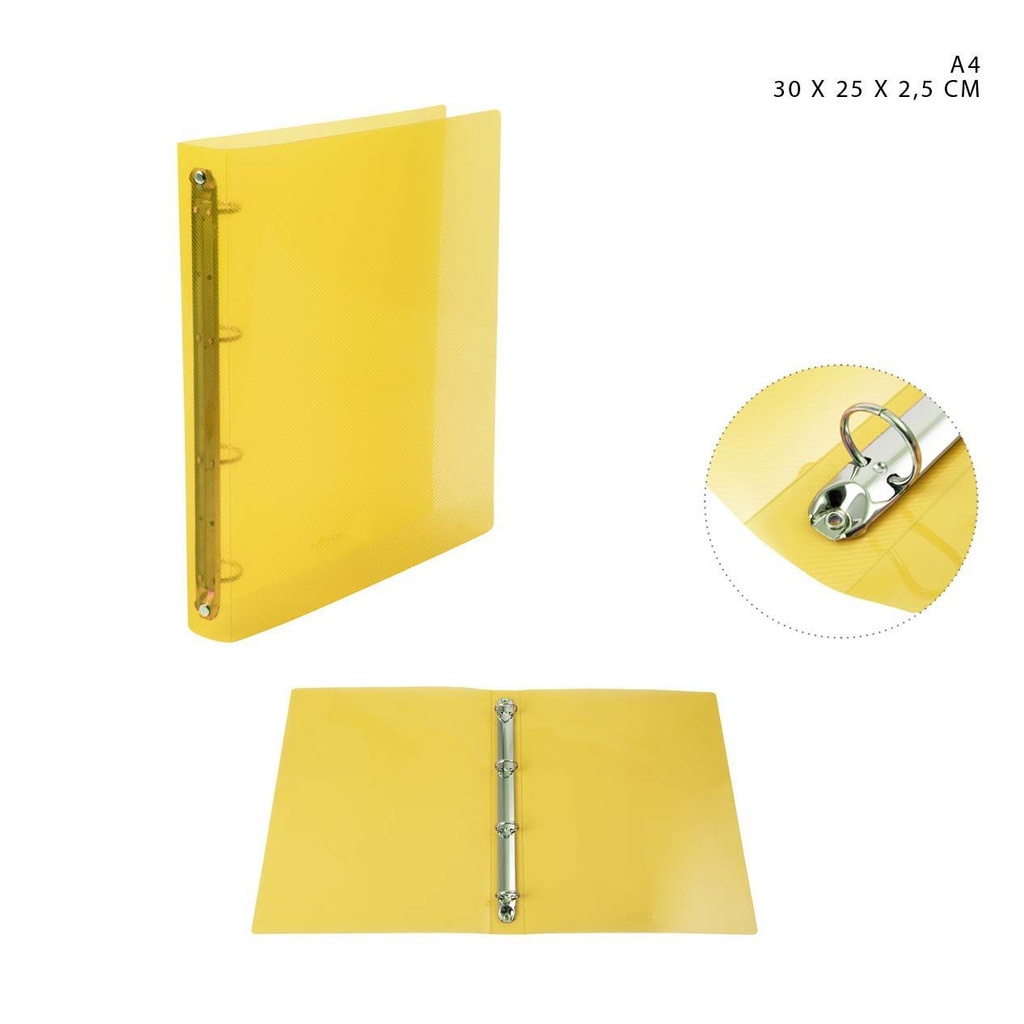 Funda A4 amarilla 30x25x2.5cm - Artículos de oficina