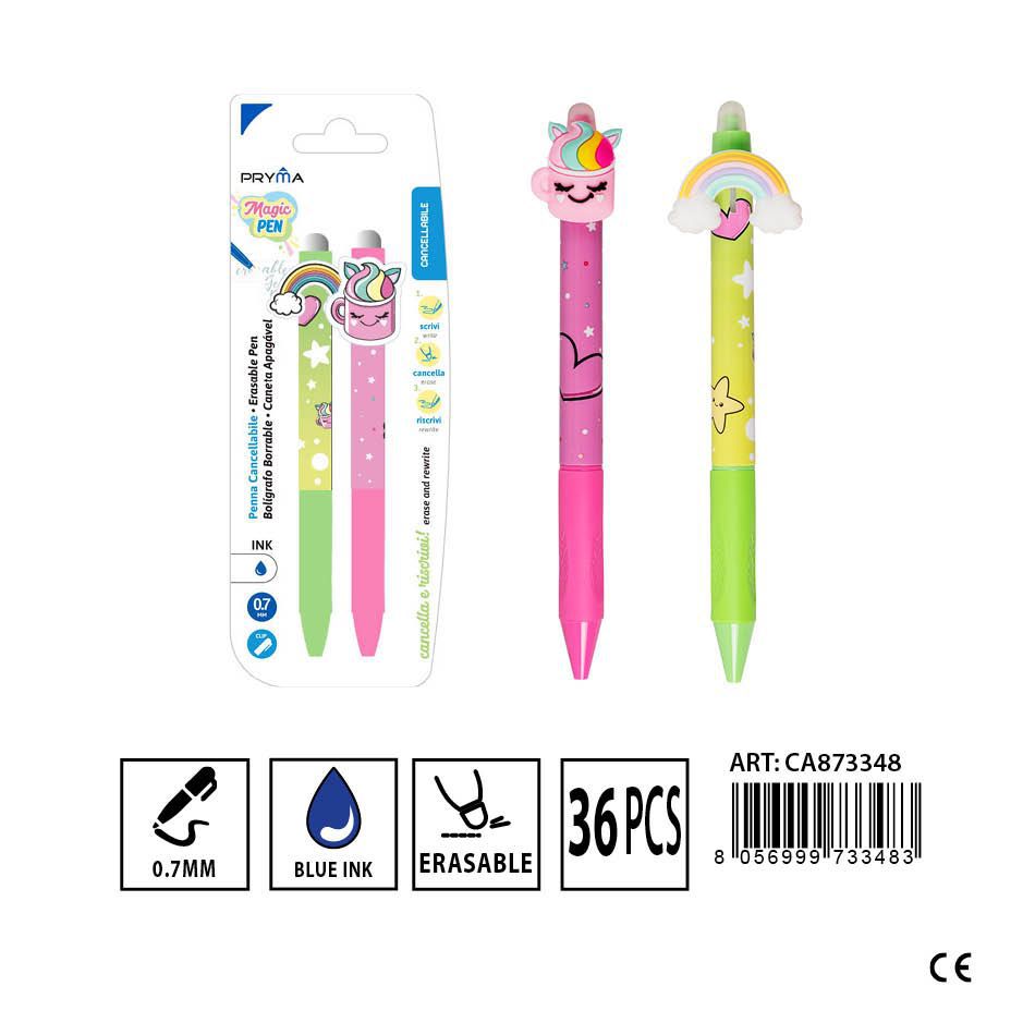 Bolígrafo borrable 0.7MM 2pz - Material de papelería