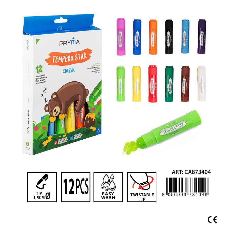 Rotuladores stick 12pz - Material escolar y de arte 
