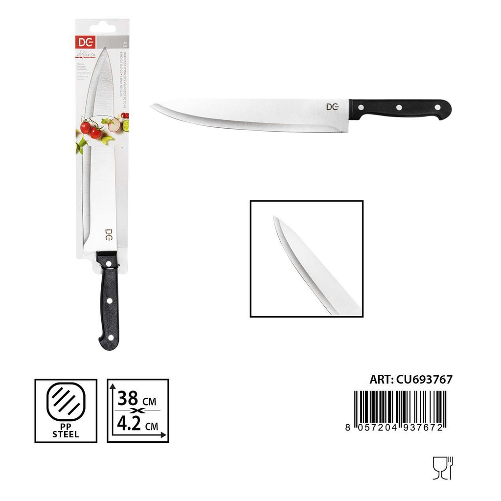 Cuchillo del chef 38x4.2 cm - Utensilios de cocina