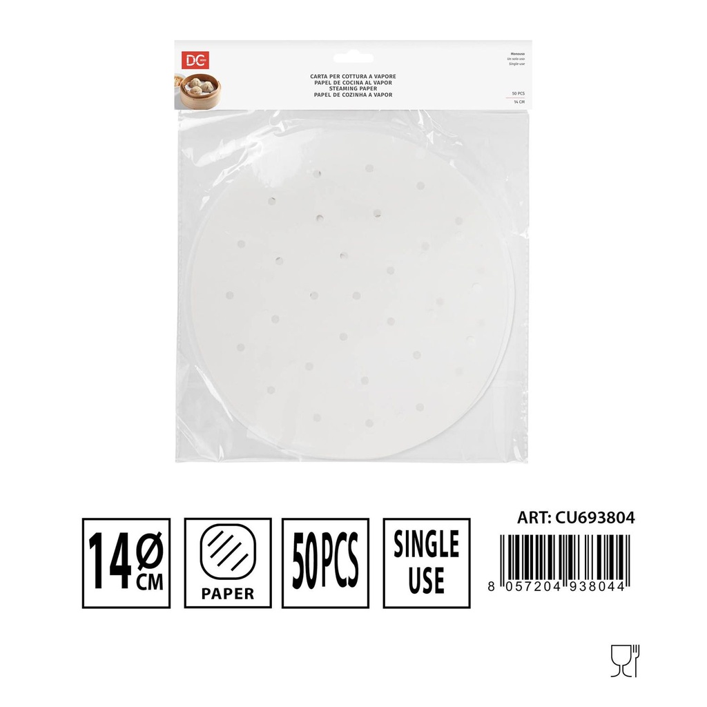 Papel para vapor 14cm - Accesorios de cocina desechables