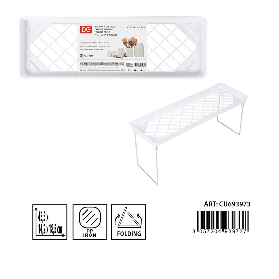 Estante plegable 43.5x14.2x18.5cm - Organización de cocina