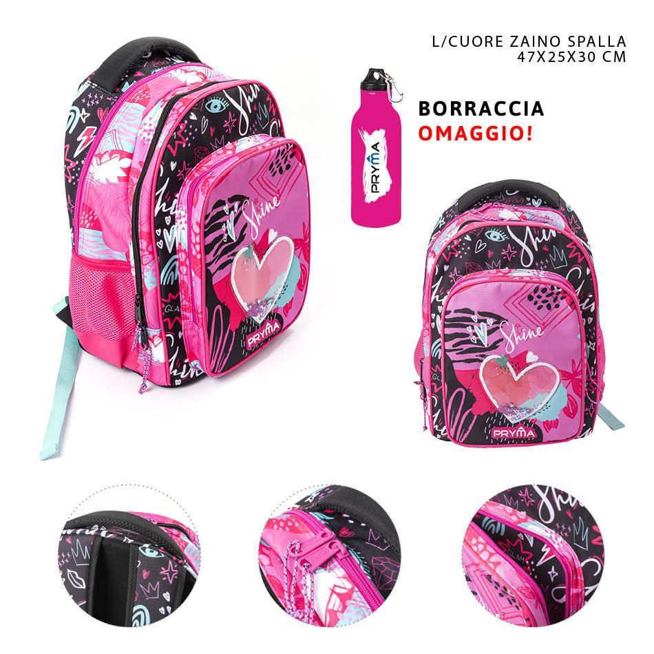 Mochila para espalda 47x25x30 cm corazón - Mochilas y estuches