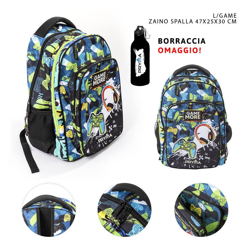 Mochila para espalda 47x25x30 cm videojuego - Mochilas y estuches