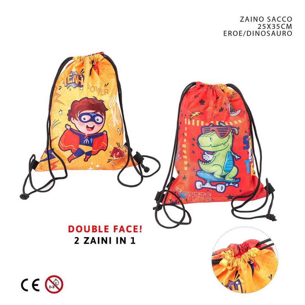 Bolsa con cordón para niños 25cm x 35cm - Mochilas deportivas