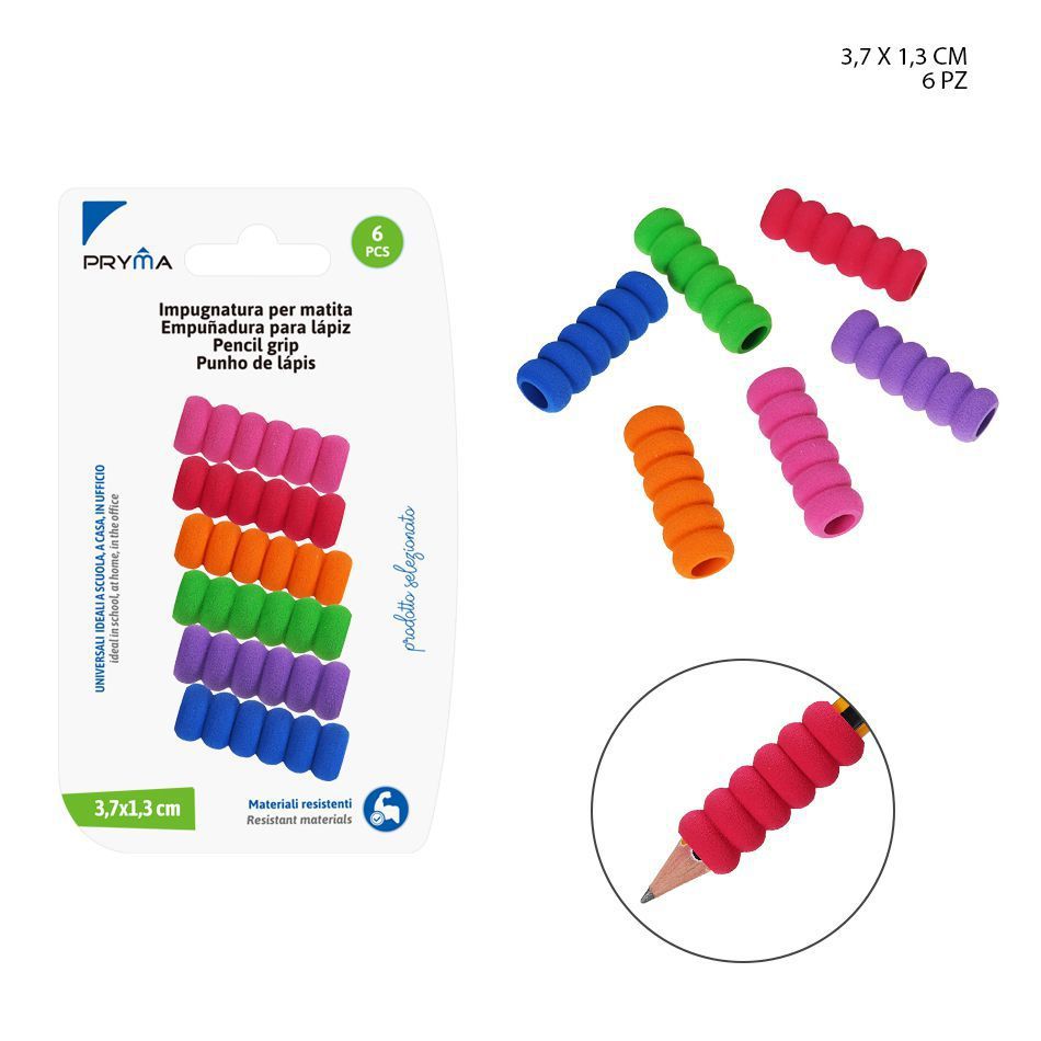 Empeñado para lápiz 4x1.2cm 6pz - Artículos de papelería y útiles