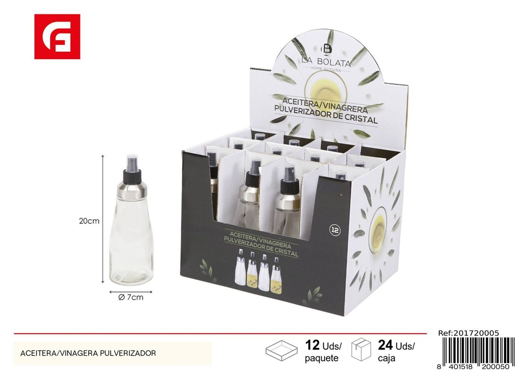 Aceitera/vinagrera pulverizador - Utensilios de cocina