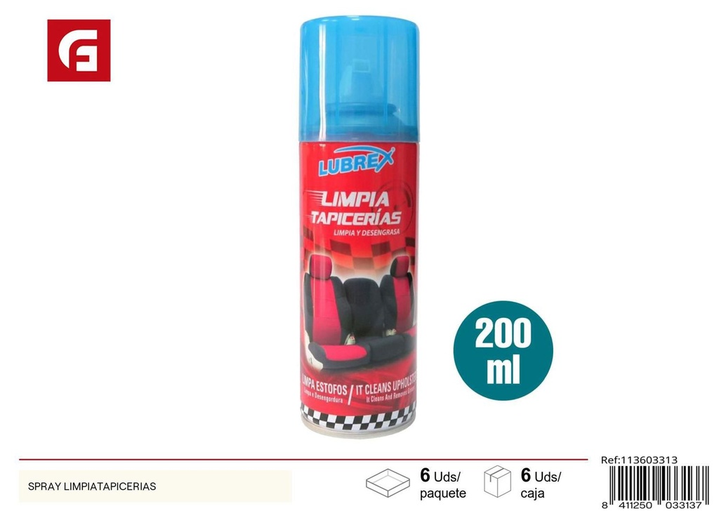 Limpiante de tapicerías 200ml - Accesorios de automóvil