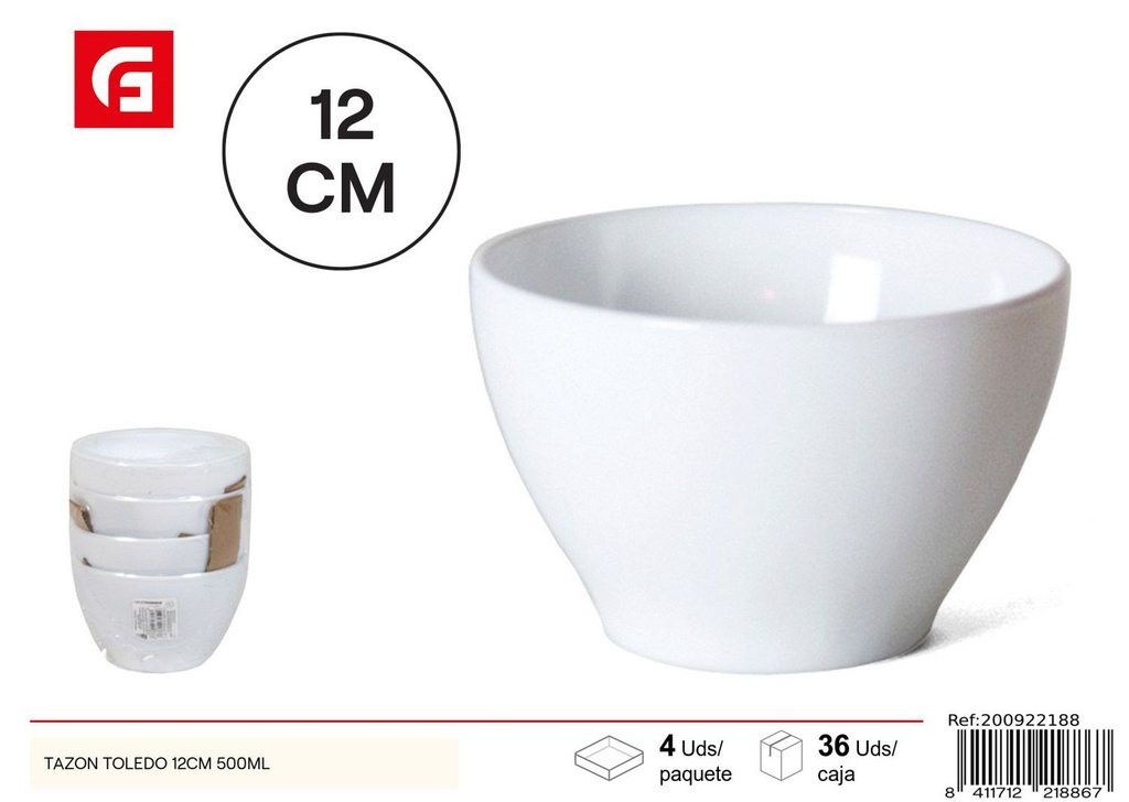 Tazón Toledo 12cm 500ml - Utensilios de cocina