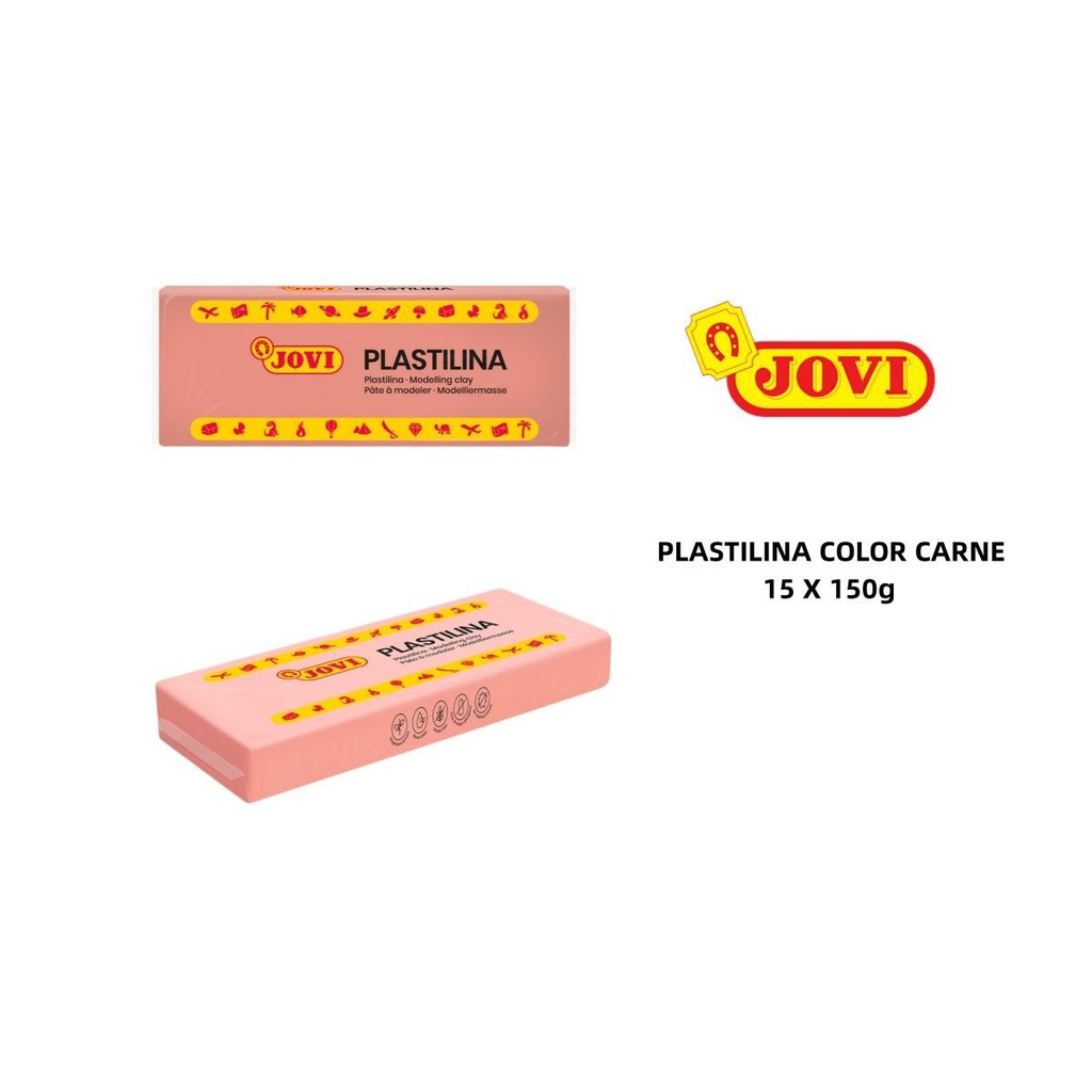 Plastilina carne 150g en caja de 15 pastillas para modelado