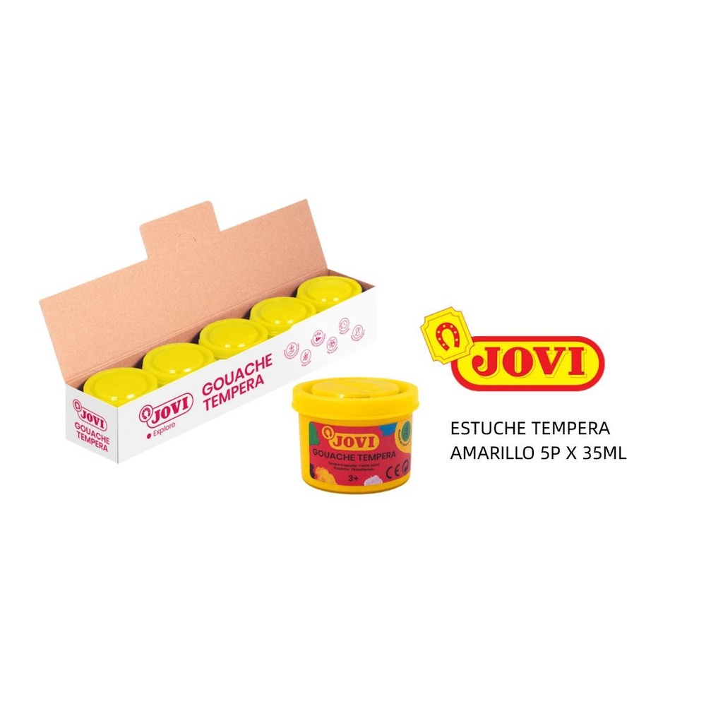 Témpera 35ml amarilla JOVI - Material escolar