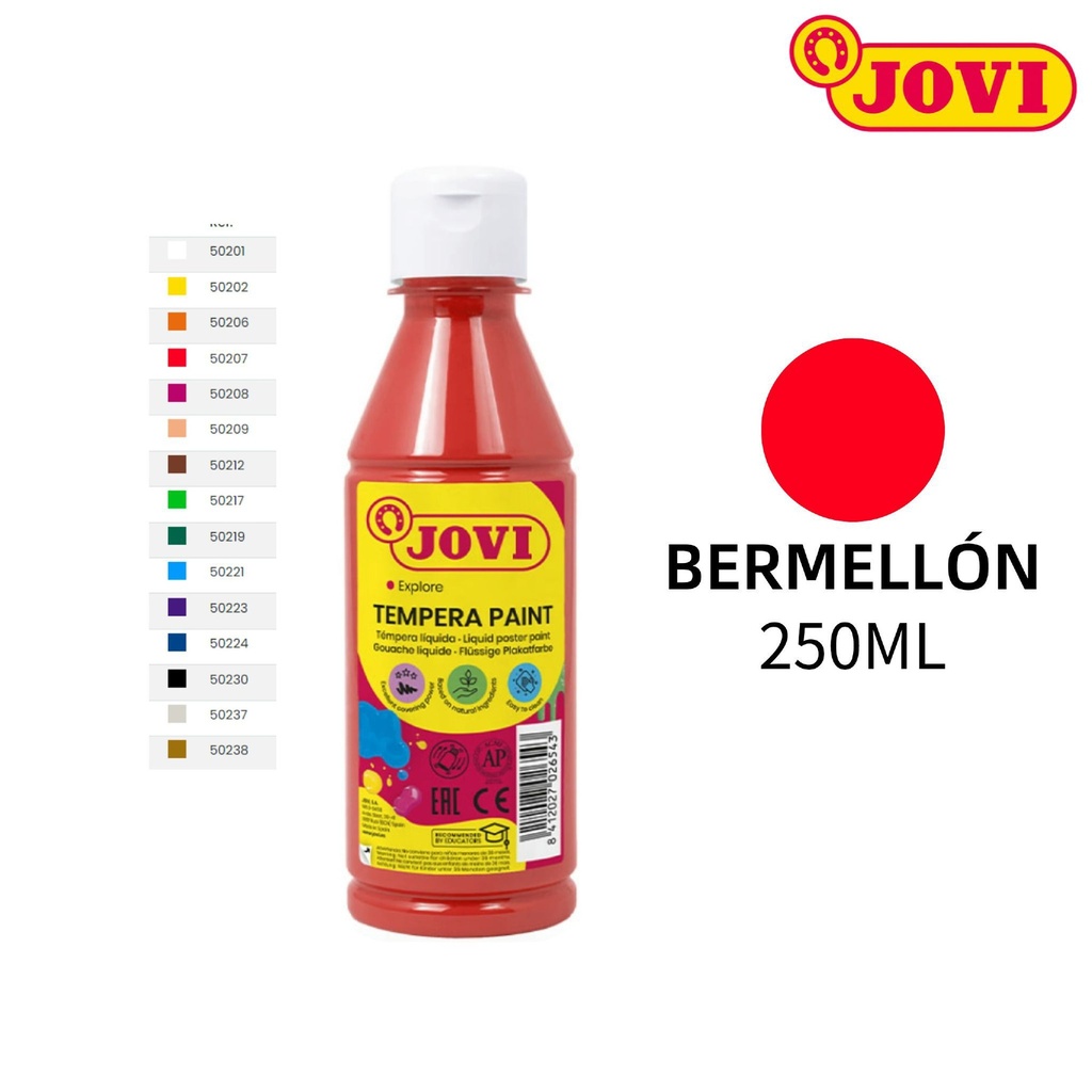 Pintura de huevo JOVI 250ml bermellón - Papelería