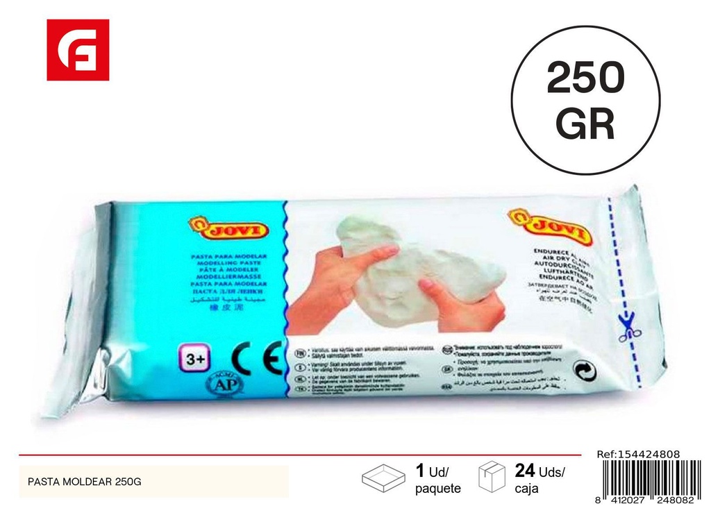 Pasta de modelar JOVI 250g blanca - Material de manualidades