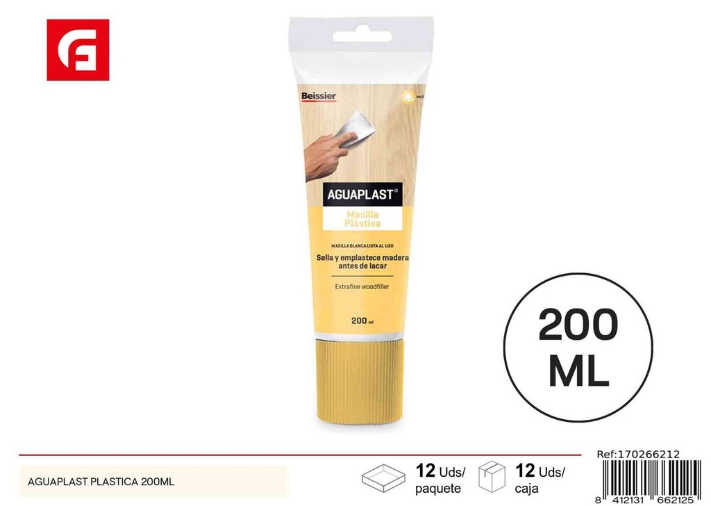 Aguaplast plástica 200 ml - Masillas para reparaciones