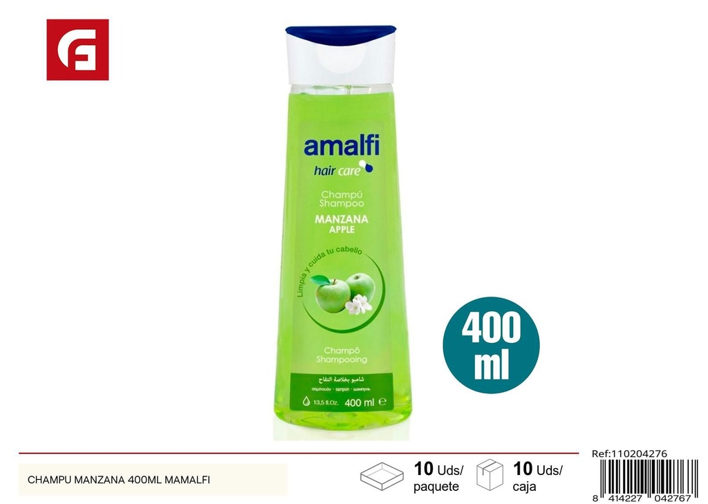 Champú de manzana 400ml - Cuidado personal