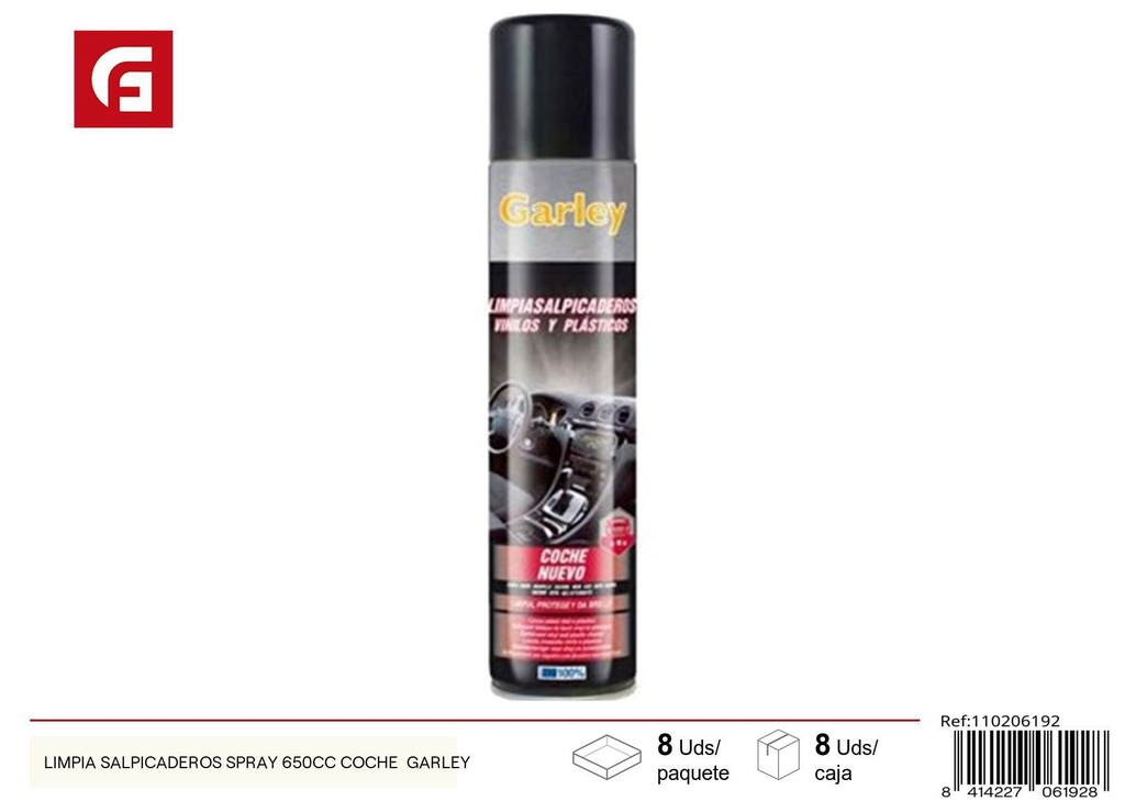 Limpia salpicaderos spray 650 cc Garley - Accesorios de coche