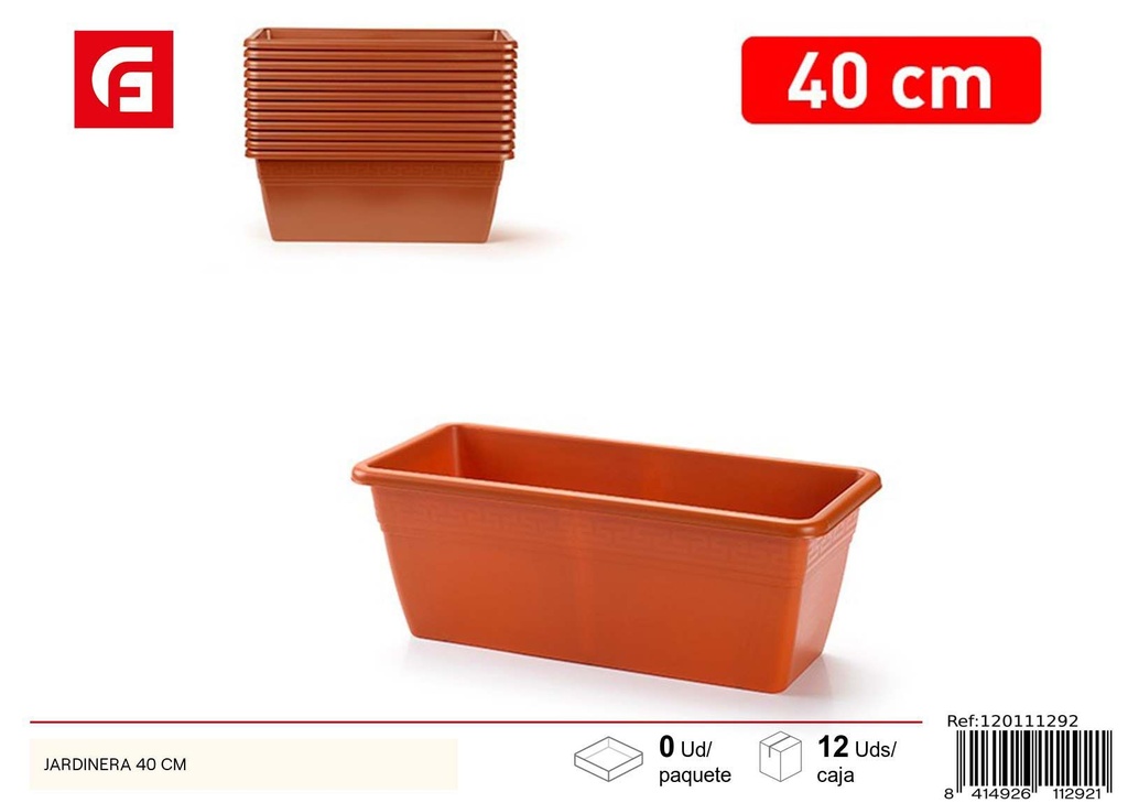 Jardinera de plástico de 40cm - Macetas y jardinería