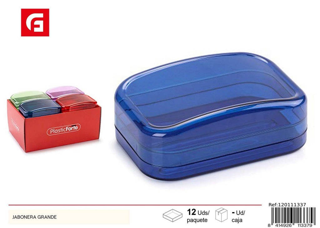 Jabonera grande de plástico - Accesorios de cocina