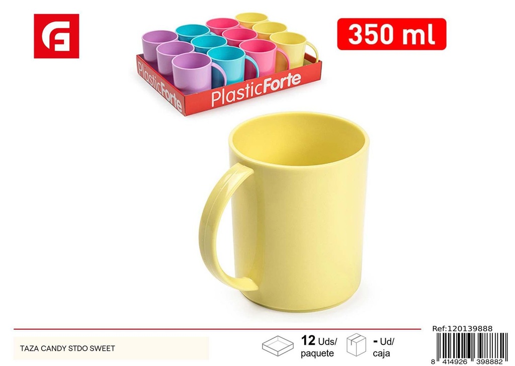 Taza de plástico 350 ml Candy - Utensilios de cocina