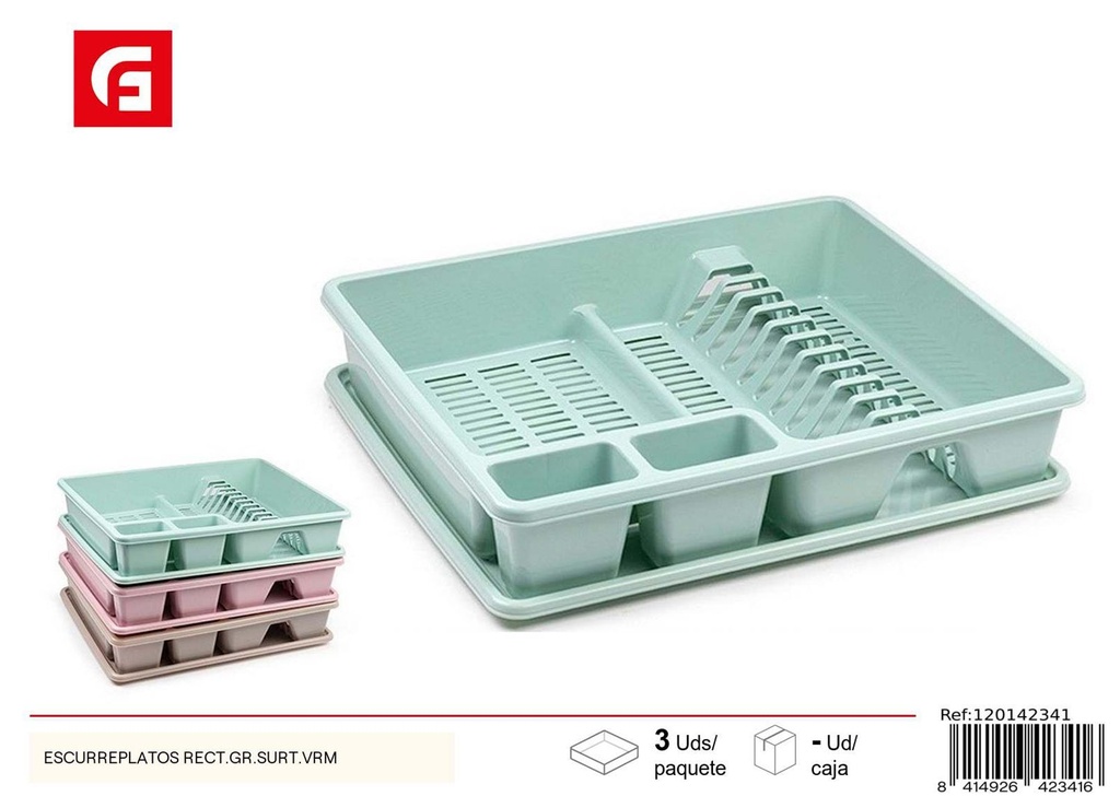 Escurriplatos rectangular grande surtido - Accesorios de cocina y organizadores