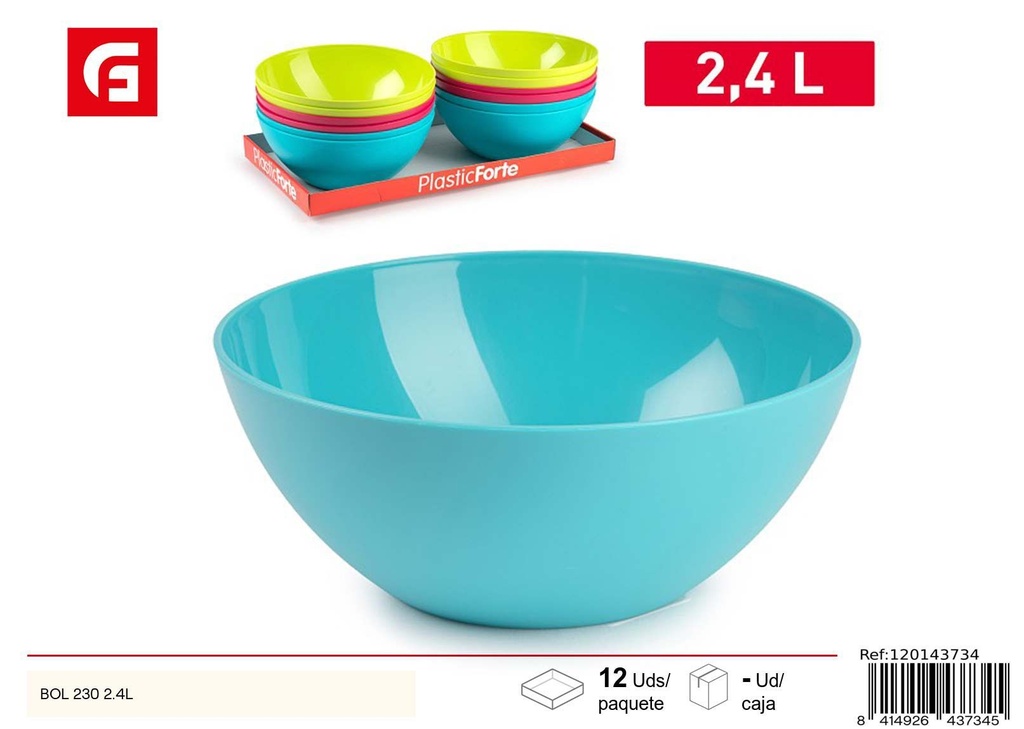 Plato plástico 230 2.4L - Utensilios de cocina