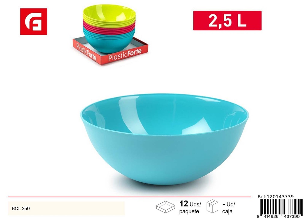 Bol plástico 250ml - Utensilios de cocina y ensaladas