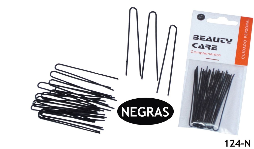 HORQ.MO NEG. (20 unidades) 12 unidades - Accesorios de peinado