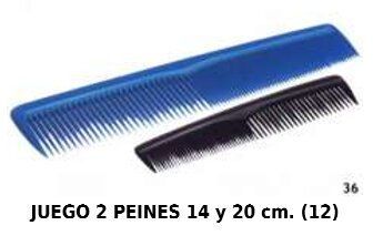 Jgo. 2 peines 14 y 20 cm 12/U Hervas - Accesorios de pelo