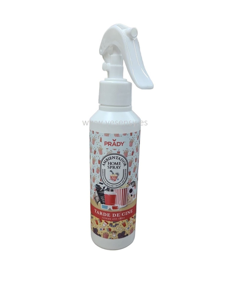 Aroma Prady Spray Tarde de Cine 220 ml - Ambientador y fragancia para el hogar