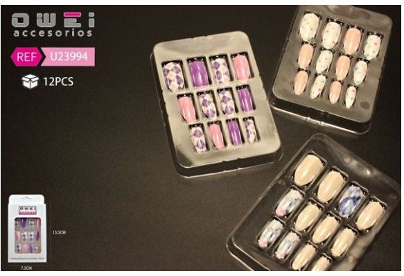 Uñas postizas 12 unidades - Accesorios de uñas