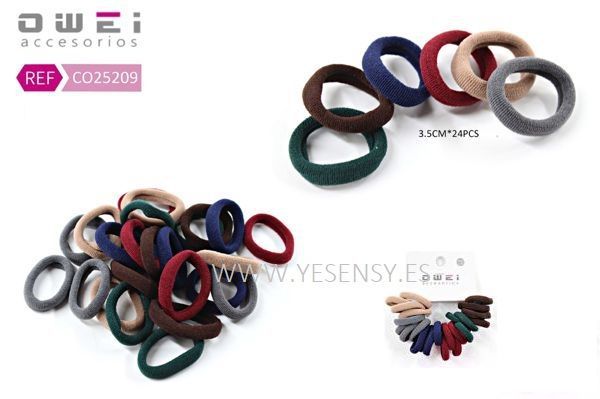 Gomitas 3.5cm 12/u - Accesorios de peinados