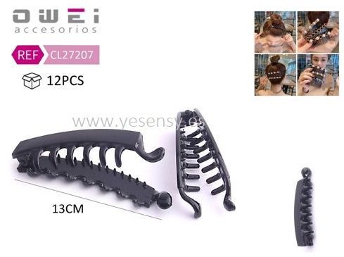 Pinza de plátano 13 cm 12 unidades - Accesorios de peinado