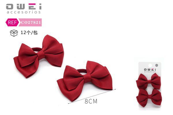 Pack de gomas con lazo 8cm 12 unidades CO27821 - Accesorios de moda