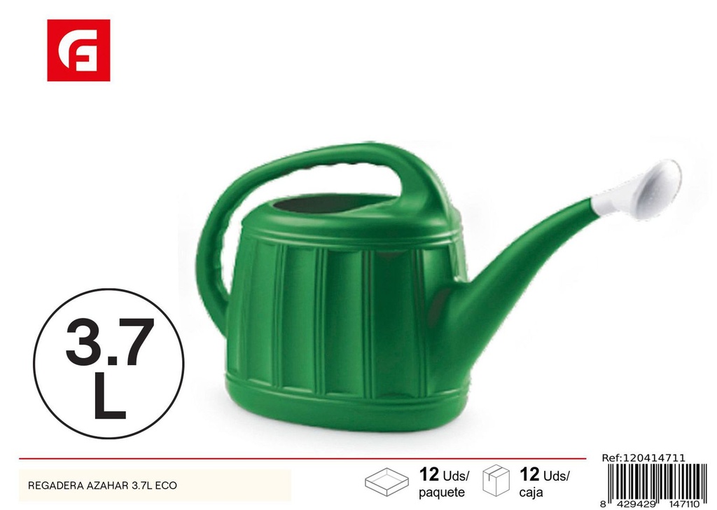 Regadera Azahar 3.7L ECO - Accesorios de jardinería