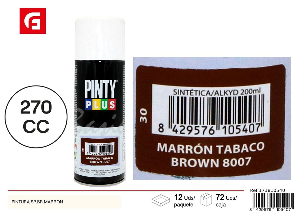 Pintura spray marrón - Pinturas en aerosol