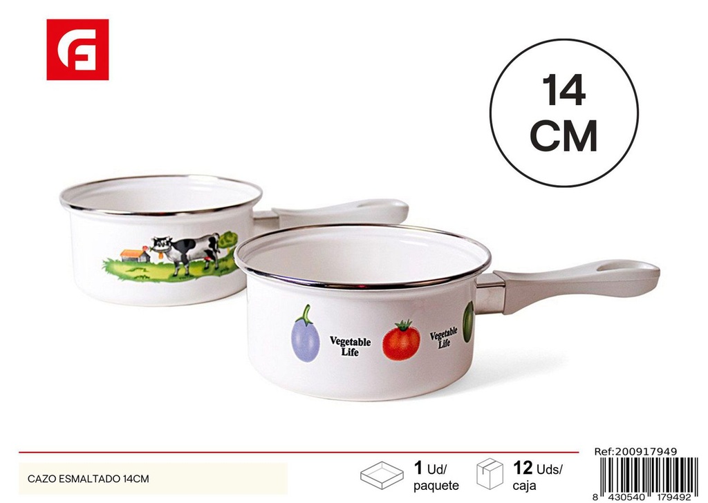 Cazo esmaltado 14cm - Accesorios de cocina
