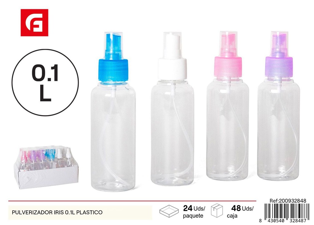 Pulverizador Iris 0.1L de plástico - Belleza y cuidado personal