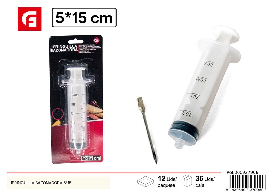 Jeringuilla sazonadora 5*15 - Herramientas de cocina