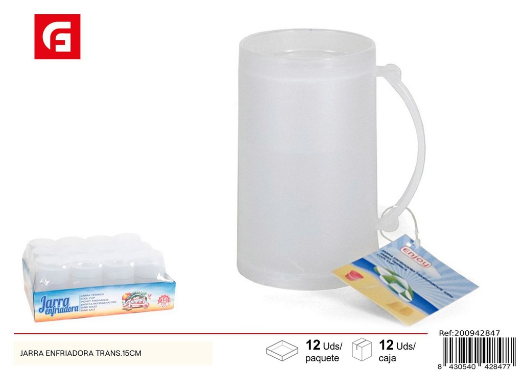 Jarra enfriadora transparente 15 cm - Utensilios de cocina