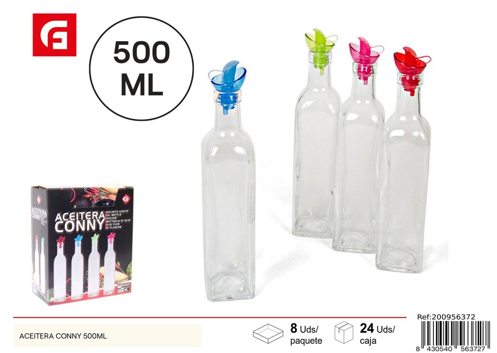 Aceitera Conny 500ml - Envases de cocina de vidrio