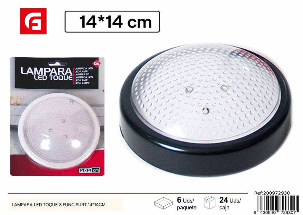 Lámpara LED 3 funciones surtido 14*14 cm - Iluminación
