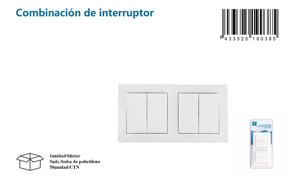 Interruptor de pared para iluminación