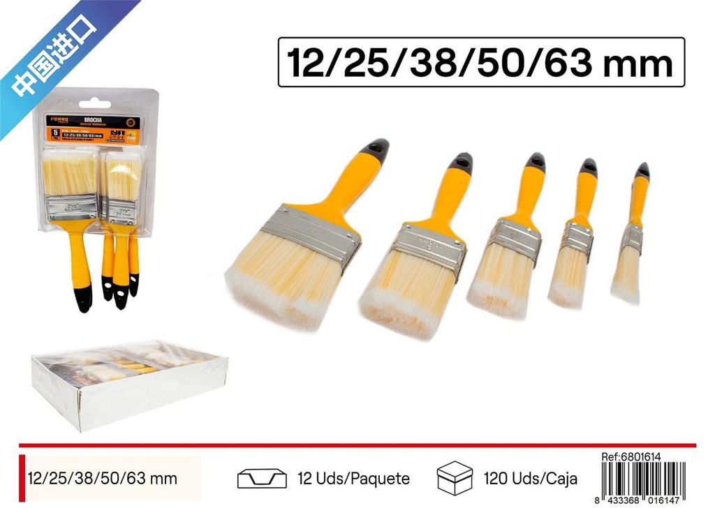 Tapa de metal para sartén de 18 cm - Brochas de pintura 5 pcs