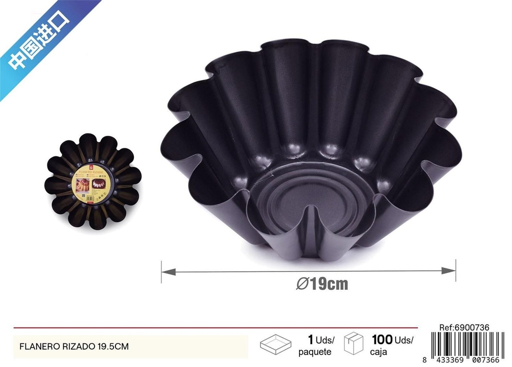 Flanero rizado 19.5 cm - Utensilios de cocina