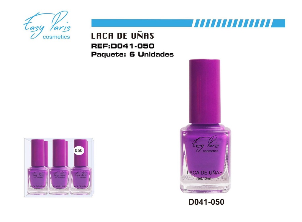 Laca de uñas easy Paris 6 pz - Cosméticos para uñas
