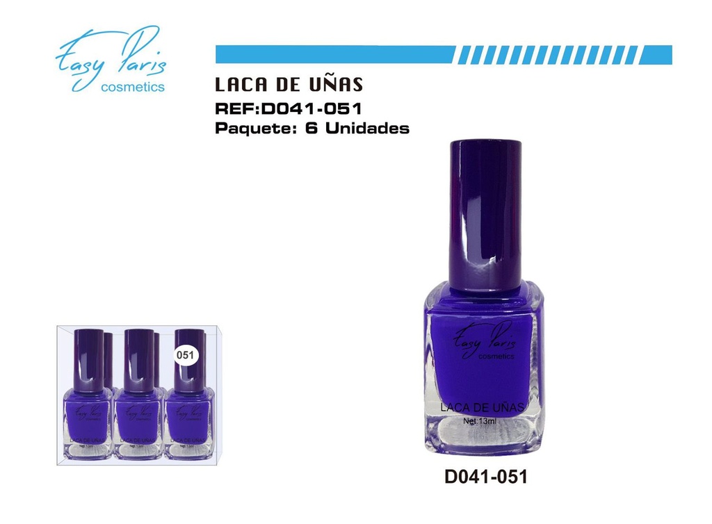 Esmalte de uñas Easy Paris 6 unidades para manicura