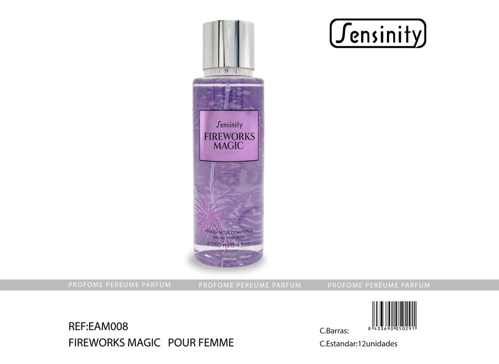 Body spray Fireworks Magic 250 ml - Fragancia femenina